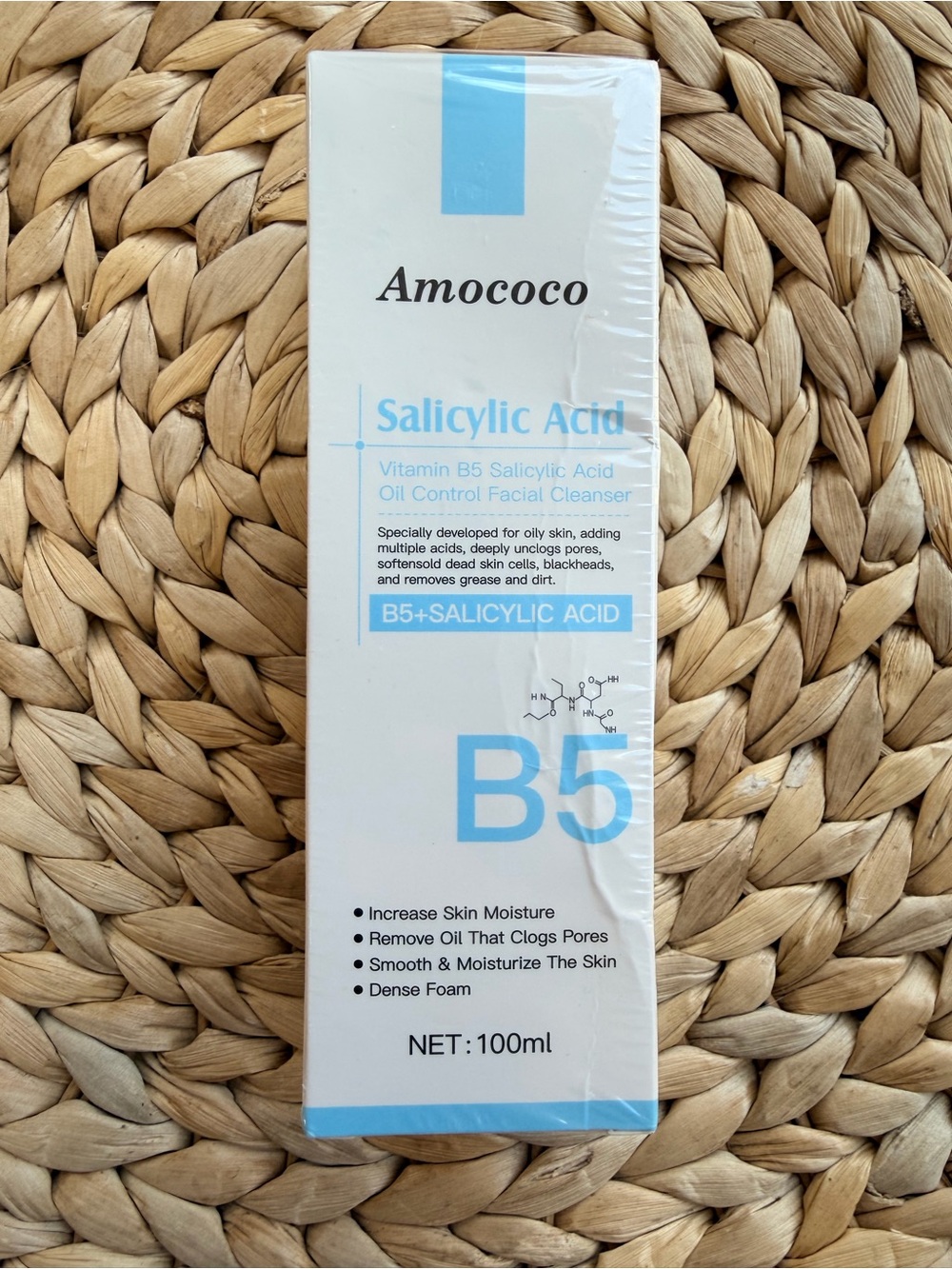 Amococo Salicylic Acid B5 Oil Control Facial Cleanser – 100ml – New Sealed
